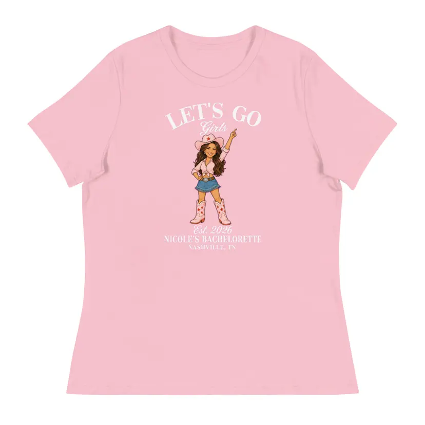 The refined Nashville tee with the friend turned into a cowgirl graphic
