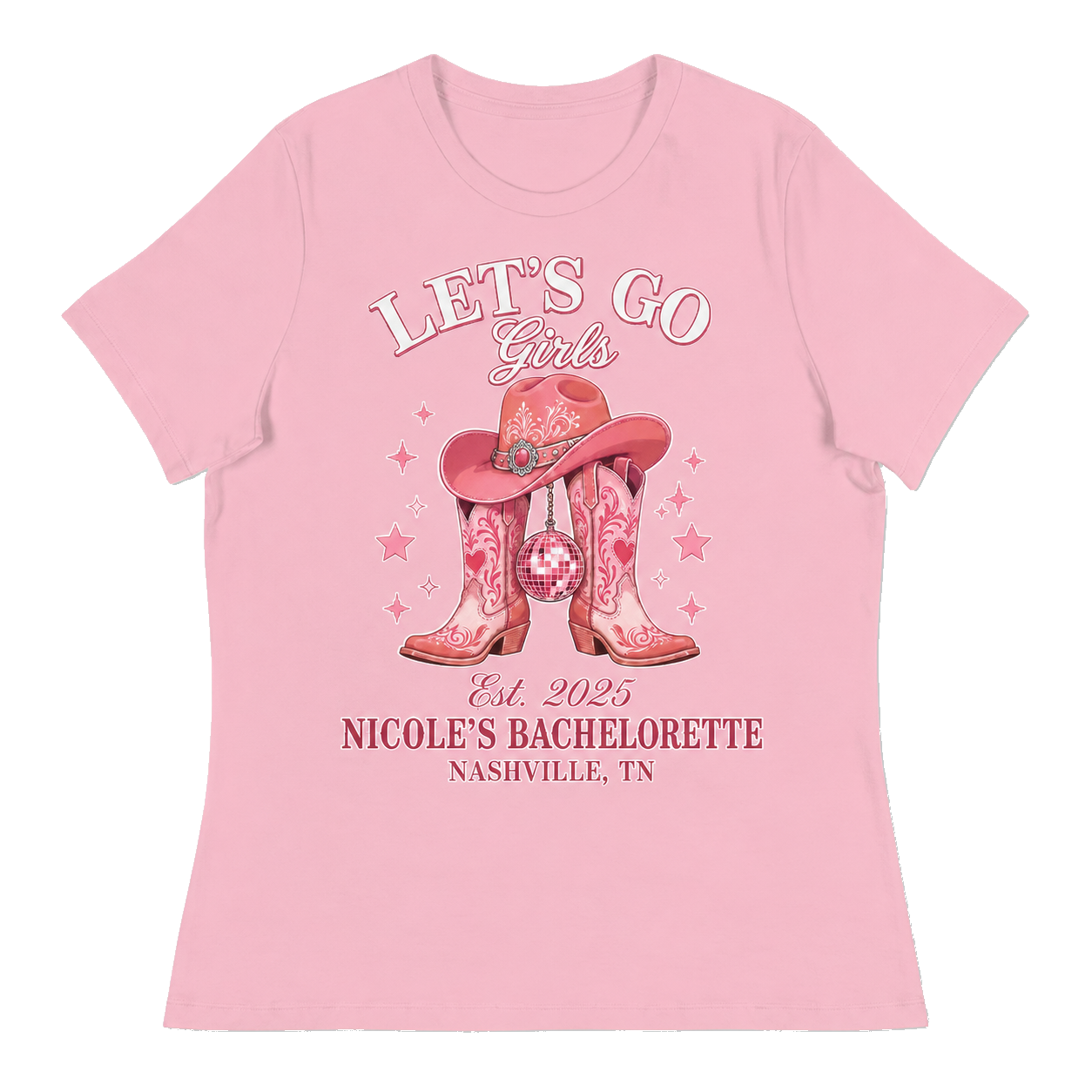 Nashville bachelorette tee the AI generated